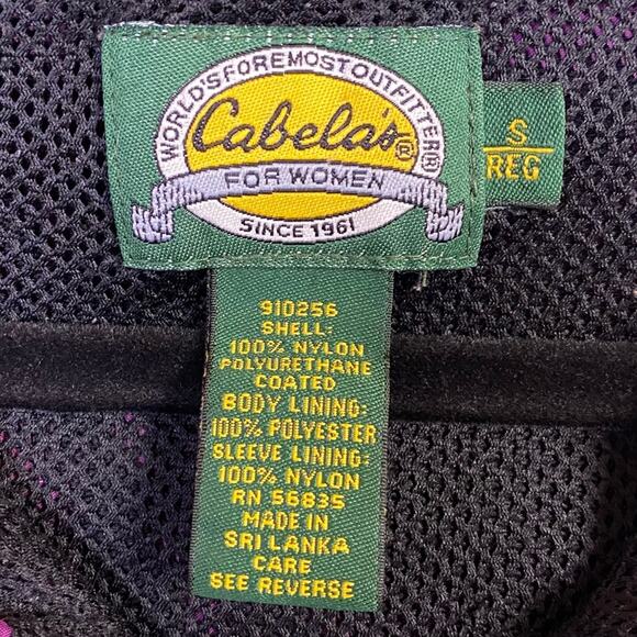Cabela's Purple Full Zip Mesh Lined Hooded 100% Nylon Jacket Size Small - Picture 4 of 9